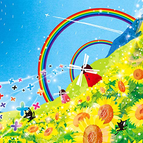 Картина подсолнухов, желтые цветы, «Солнечный день», пейзаж, декор интерьера, солнце, восход солнца, в раме, поле подсолнухов, пейзажная живопись, настенное панно