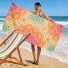 Colorful Mandala Pattern Beach Towel Beach towel quick-drying for travel outdoor sports jogging beach and swimming