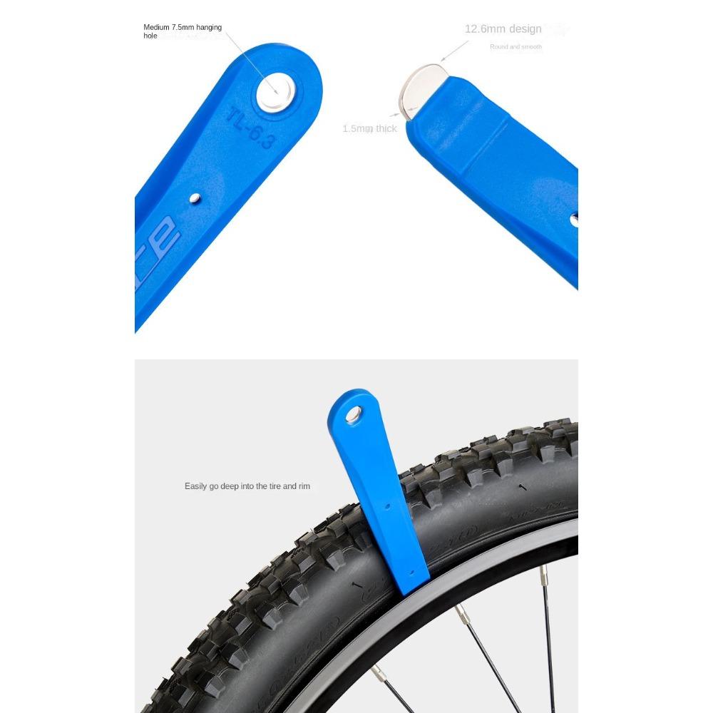 2PCS Plastic Bicycle Tire Lever Blue Tyre Spoon Durable Bike Wheel Repair Tool Road Bike