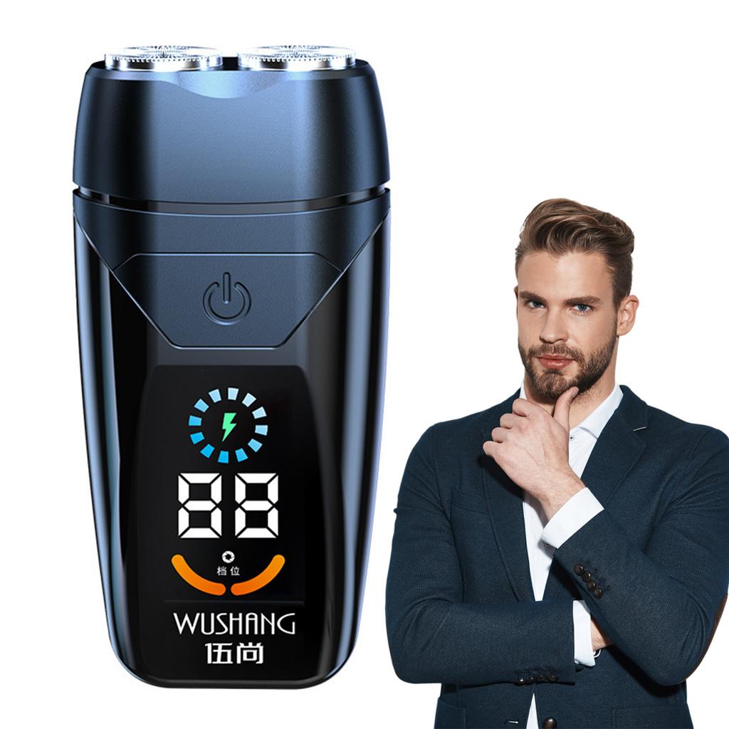 Electric Cordless Razor Shaver Convenient to Use One-Button Design Shaver for Morning Night Face Washing