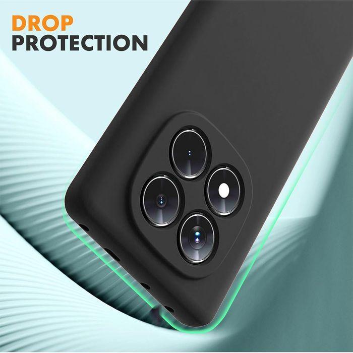 Coque pour Xiaomi 17 Pro, Protection Silicone Souple Anti-Rayures Antichoc Noir - 2 Verres Trempés