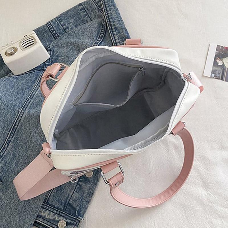 2025 Cartoon Large-capacity Handbag Multifunctional Transparent JK Uniform Bag Japanese College Style Versatile Crossbody Bag 2D Anime Shoulder Bag