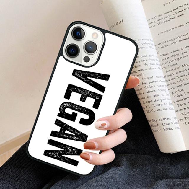 Friends not Food Vegan Quote Phone Case Cover for IPhone 18 17 Air 16 15 14 13 11 12 Pro Max Plus Fundas Coque