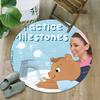 1pc Ms Rachel4 Print Round Carpet Chair Round Carpet Suitable for Bedroom Living Room Home Decorative Carpet
