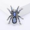 Винтажный стиль, брошь для пальто, блестящие стразы, декор в форме паука, шаль, булавка для шарфа, мужской костюм, пальто, простой значок, модные аксессуары