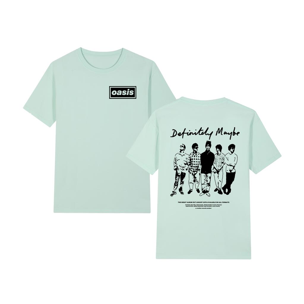 Oasi Band Logo Vintage T-shirt Definitely Maybe Fashion Casual Y2K Cotton Men T Shirt New Tee Tshirt Womens Tops