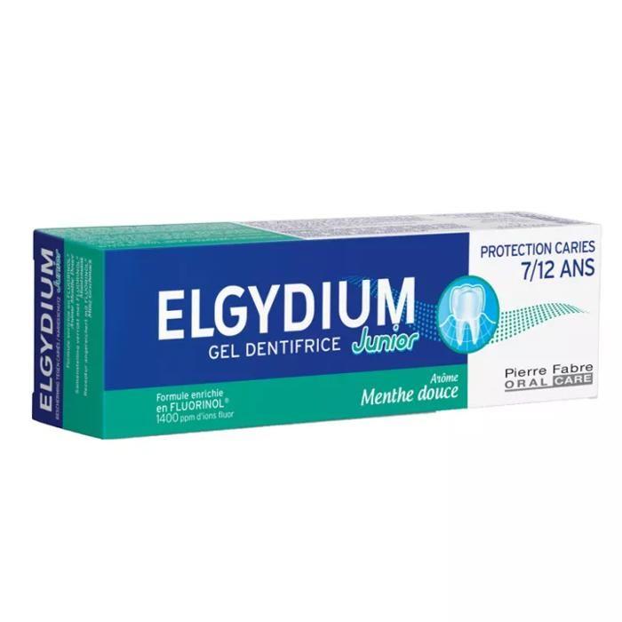 Elgydium junior dentifrice menthe douce 7/12 ans 50ml