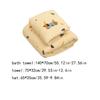 Cartoon Puppy Soft Towel Set Absorbent Pool Towel Skin Friendly Coral Fleece Bath Towel  Bathroom