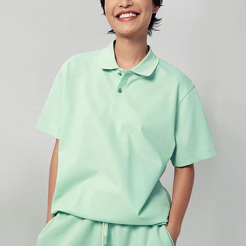 Li Ning China Color Series однотонная повседневная рубашка поло с коротким рукавом мужские рубашки поло бамбуково-зеленый APLT135-5