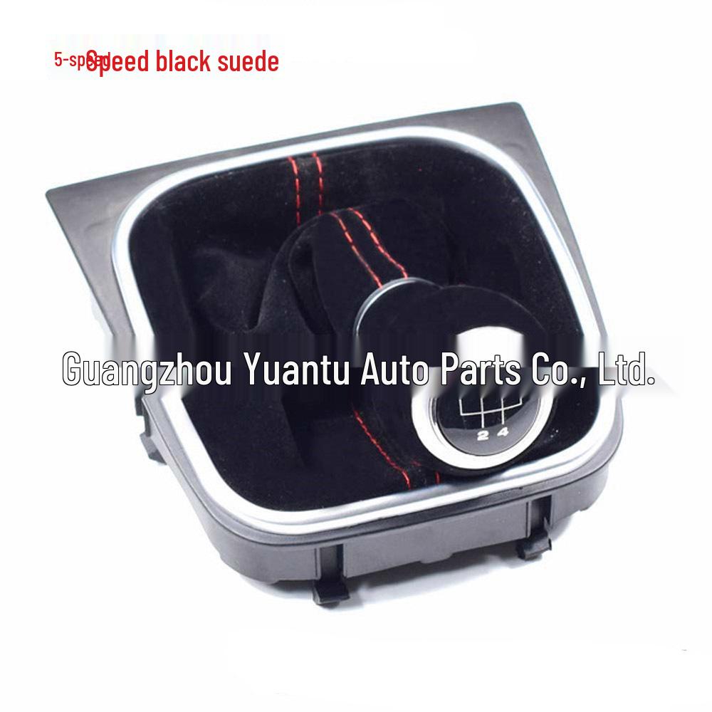 Красно-черная замшевая ручка переключения передач для Volkswagen Golf MK5/MK6 R32 GTI (2004-2009)