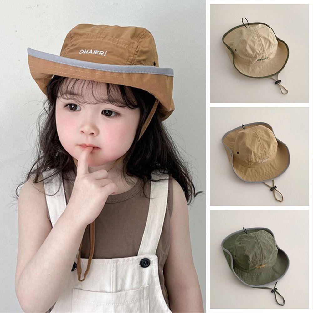 Summer Children Sunhat Quick-dry Fisherman Hat Ins Baby Bucket Hat  2-8 Years