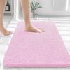 Long Haired Chenille Floor Mat Absorbent Carpet Plain Color  Anti Slip Home Foot and Door Mat Home Hotel Bathroom Bedroom Foot Pedal