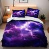 Science Fiction Bedding Duvet Cover Twin Size Starry 3D Printed Decor Bed Set Soft Microfiber Bedding Set