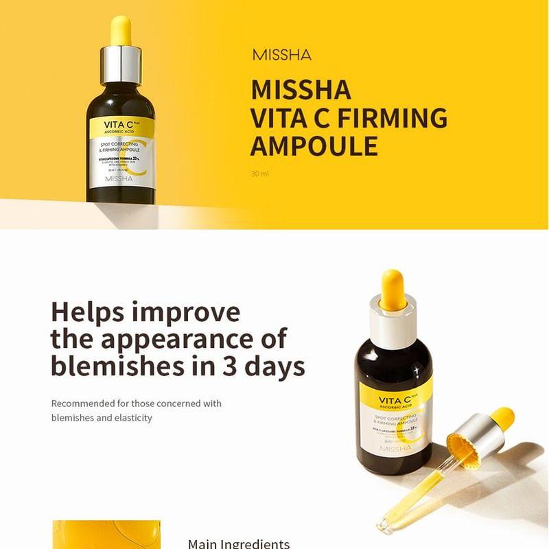 MISSHA Vita C Plus Точечная корректирующая и укрепляющая ампула