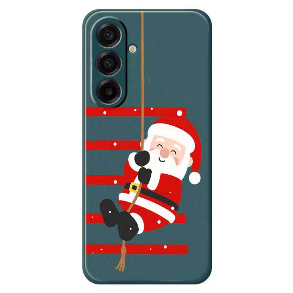 For Samsung Galaxy A17 5G Case Santa Claus Pattern Printing Straight Edge TPU Phone Back Cover