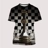 New Men's T Shirt 3D Print International Chess Graphic T-Shirts Summer Funny Harajuku O-Neck Top Men Kids Fashion Casual Tees