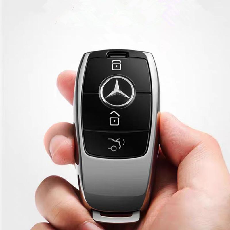 CRE1 Car Remote Key Sticker Aluminum Emblem Decoration Decal For Mercedes Benz AMG W203 W204 W205 W209 Interior Mouldings YSTZ-BENC
