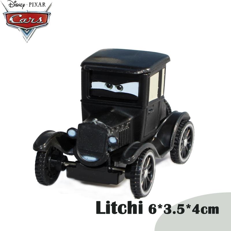 1:55 Дисней Пиксар Тачки Финн Макмисл Личи Майлз Аксельрод Фло Шериф Сержант Гвидо Луиджи металлический игрушечный автомобиль модель детские игрушки