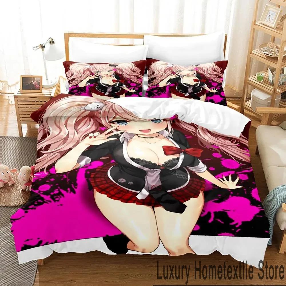 3D-принт аниме Danganronpa комплект постельного белья для мальчиков и девочек Twin Queen King Size пододеяльник наволочка кровать для мальчиков для взрослых домашний текстиль