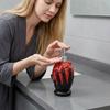 Resin Hand Held Heart Soap Bottle Refillable Empty Shower Gel Press Bottle with Pump Decorative Heart Shaped Soap Dispenser