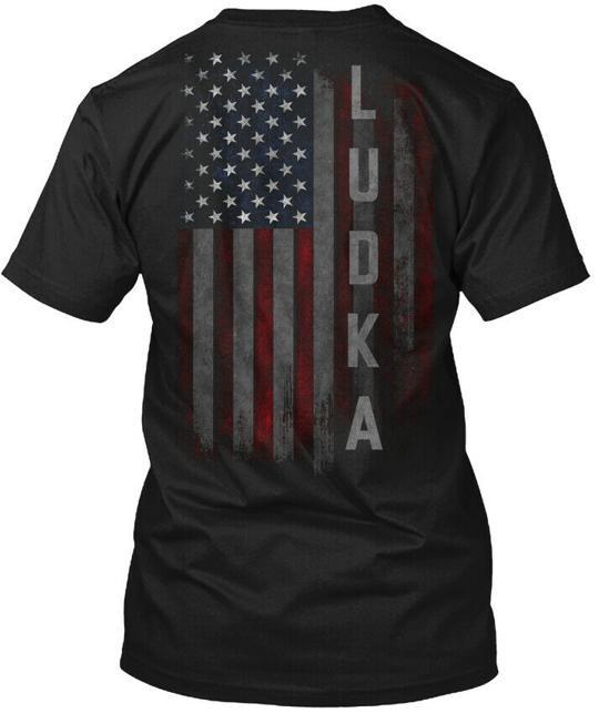 Футболка Ludka Family с американским флагом Сделано в США Размеры от S до 5XL