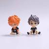 High Quality 8pcs Sitting Volleyball Boys Miniature Figures Hinata Shoyo Kageyama Tobio