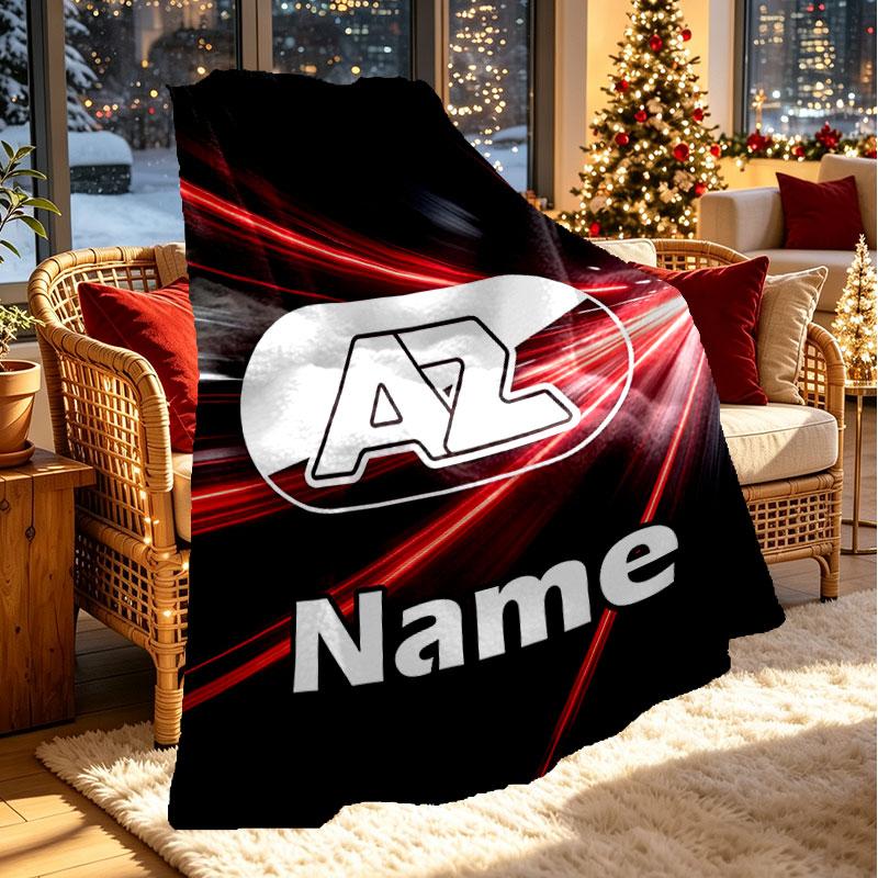 Custom Name Personalized AZ Alkmaar Print Blanket, Home Decor, Bedroom, Sofa, Camping, Couch, Gifts for Birthday Christmas
