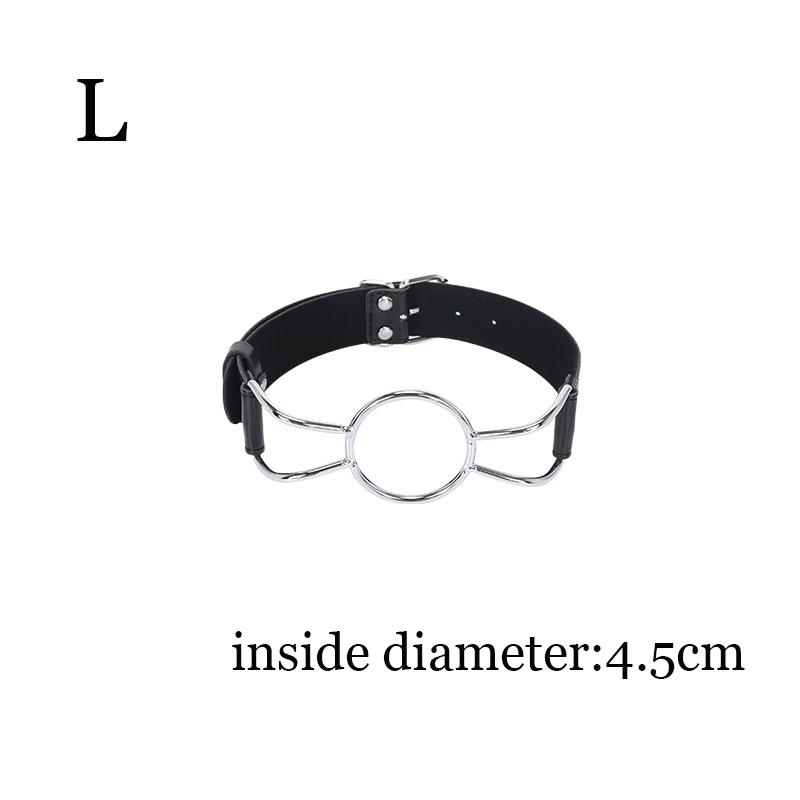 S M L Size Leather Open Mouth Gag With O Ring BDSM Toy For Adults Bondage Fetish Restraints Erotic Slave Women Gay Sex
