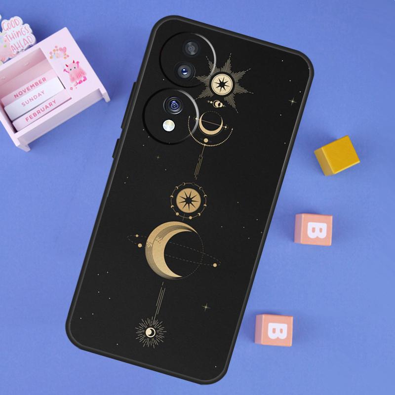 Арт-кейс «Галактика Луна Звезды Фазы Тотем» Для Honor 400 Pro 200 70 90 Lite X9a X9b X9c X9d X8b X8c Win RT Magic 8 5 6 7 Pro Чехол