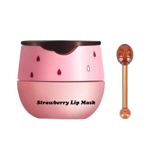 1/2 шт. бальзам для губ с аппликатором, прополис/клубничный аромат, питательный и увлажняющий крем для ухода за губами, против высыхания, удаление омертвевшей кожи, увлажняющий крем для губ