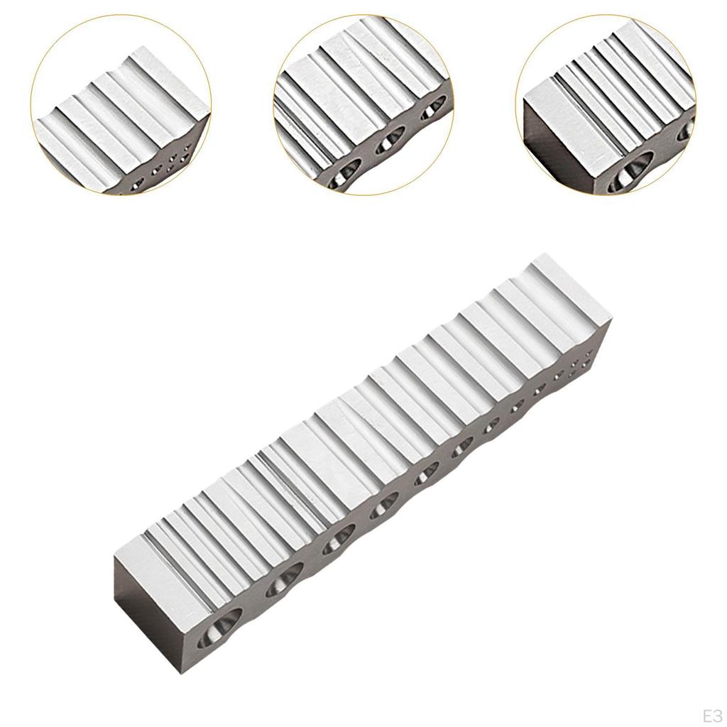 Штамповочный блок, многофункциональный полукруглый металлический формовочный блок для изготовления ювелирных изделий с треугольным профилем