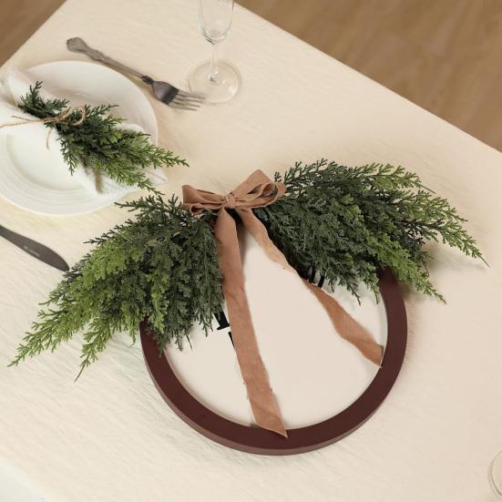 1/5Pcs Artificial Norfolk Pine Branch UV-Resistant Faux Cedar Stem Simulation Greenery Plants Fake Pine Needle Pick DIY Xmas Holiday Party Vase