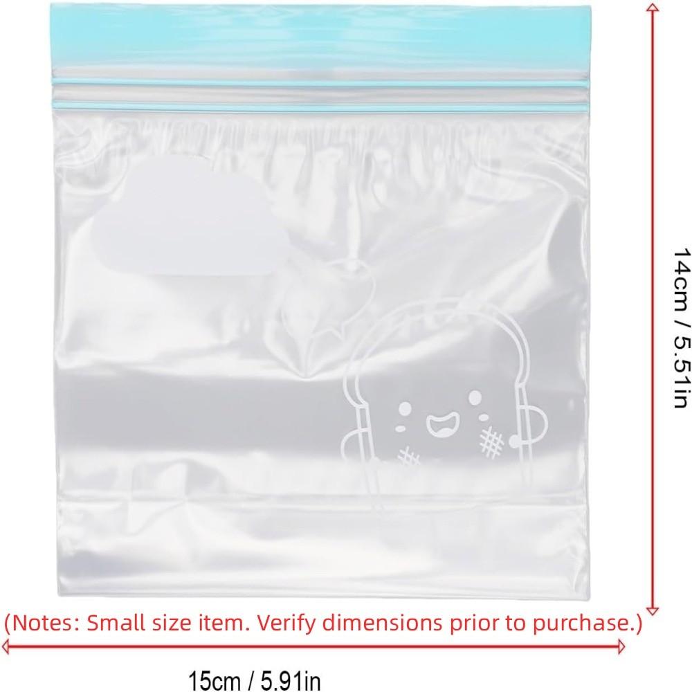 30PCS Clear Reusable Freezer Bags PE Stand Up Freezer Bags Durable Food Storage Bags For Leftovers