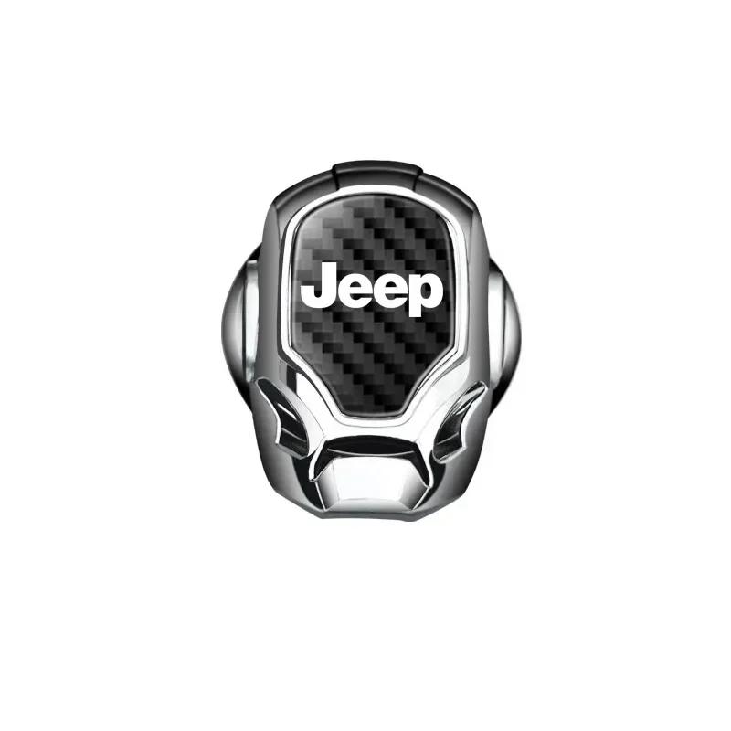 1PCS Car One Click Start Button Cover Decoration Car Interior Decoration For Jeep Wrangler Cherokee Renegade Gladiator