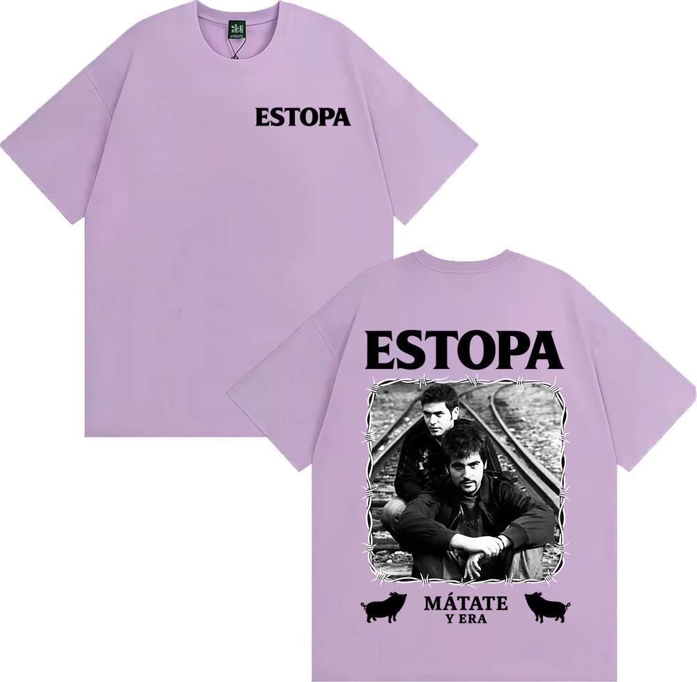 Rapper Estopa Matate Y Era Album Tour T-shirts Men Women Fashion Hip Hop Harajuku T Shirts Summer Tops O-Neck T-shirt Streetwear