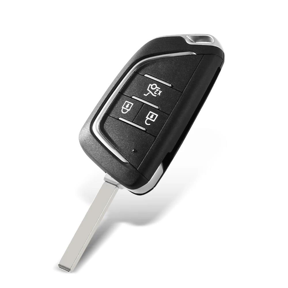 KEYYOU 2/3/4/5 Buttons Modified Flip Folding Car Key Shell For Chevrolet Cruze Aveo For Opel Astra Insignia Mokka Vectra Corsa