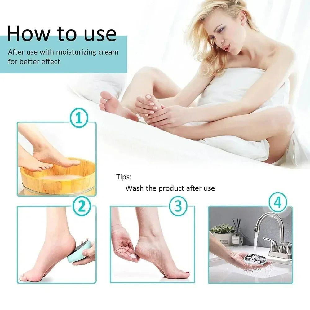 1Pcs Plastic Foot Rub Grinder Pedicure Dead Skin Grinding Stone New Heel Scraper