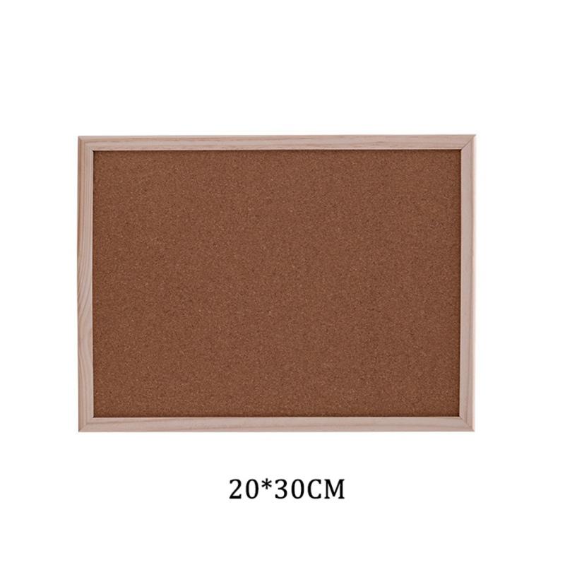 30x40cm DIY Decorative Board With Frame Cork Board Message Board Photo Wall Background Board for Office Home School Supplies