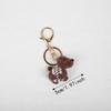Animal Crochet Keychain Knitted Knitting Keyrings Fashion Dachshund Dog Keychain  Bag Charm