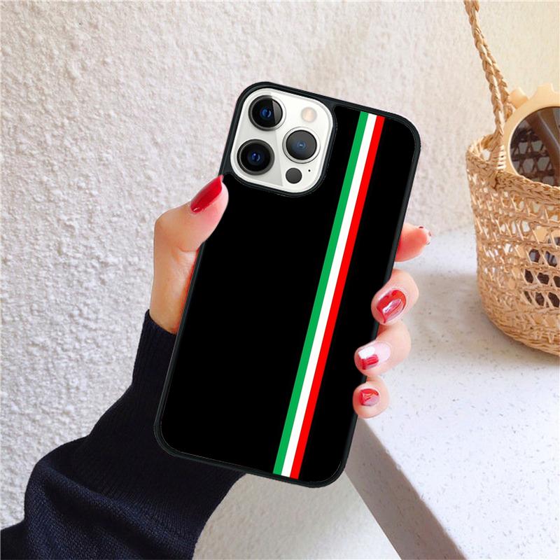 Italy Flag Phone Case for iPhone 17 Air 16 PRO MAX 15 14 PLUS 12 11 13 Back Cover Fundas Shell coque