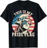 This Is My Pride Flag Shirt 4th Of July Patriotic America US Flag Unisex T-Shirt
