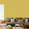 Yellow and gold checkered wallpaper for living room and bedroom 50x1000
