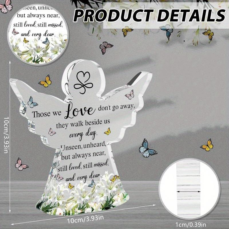Sympathy Gifts Memorial Bereavement Gifts Acrylic Condolence Remembrance Gifts for Loss of Loved One Father Mother Angel Style