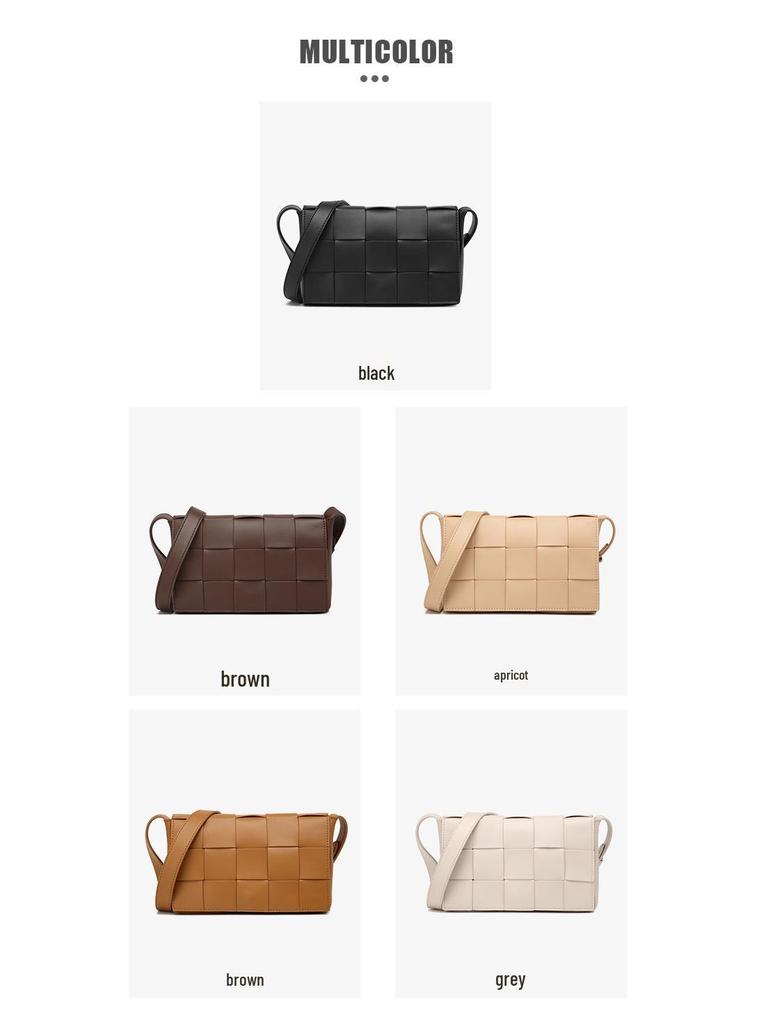 Унисекс Повседневная Плетеная Сумка Кроссбоди 2025 - Модный Маленький Квадратный Дизайн