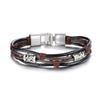 Leather Retro Antique Fashion Men's Bracelet White Ring Chain Bracelet Silver Bracelet Leather Bracelet Gold Bracelet
