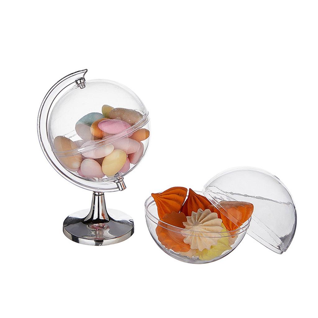 12pcs Miniature Globe Candy Containers Eye Catching Mini Globe Candy Jars Suitable For Parties And Home Decoration