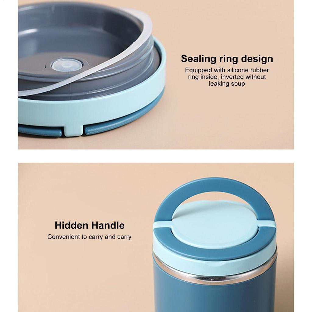 630ml Kids Food Thermal Jar Insulated Soup Cup Thermos Containers Stainless Steel Lunch Box Thermo Keep Hot Food Storage Jar