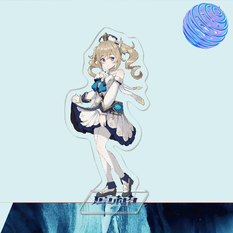 Anime Game Genshin Impact Peripheral Acrylic Cosplay Character Hero Theme Stand Acrylic Figure Stand Model Plate Desk Decor Ornament Gift
