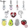 Шармы из стерлингового серебра 925 пробы, для браслетов