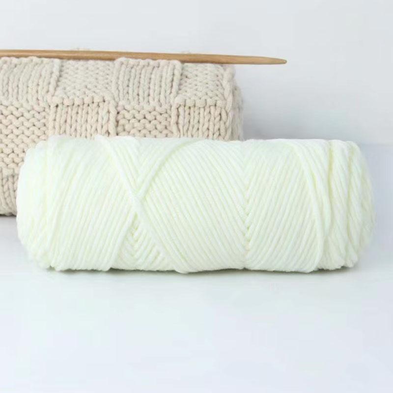 1Roll Crochet Thread Soft Cotton Hand-Woven 8 Strands Diy Scarf Hat Knitting Yarn Hand-Made